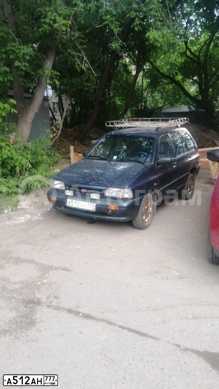 Фото автомобиля KIA PRIDE, 1999 — госномер А512АН777. Цвет: СИНИЙ