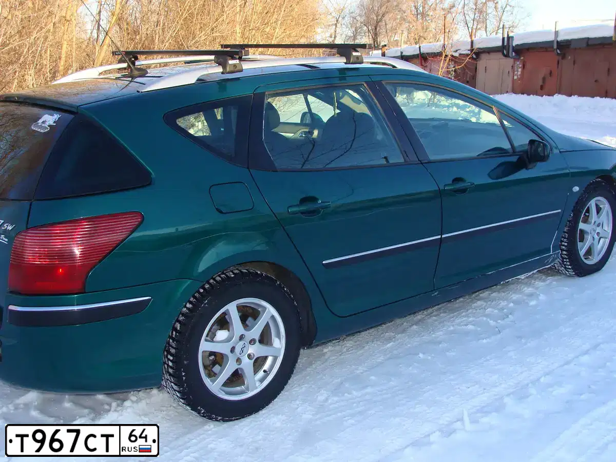 Фото автомобиля PEUGEOT 407, 2005 — госномер А852НР147. Цвет: ЗЕЛЕНЫЙ