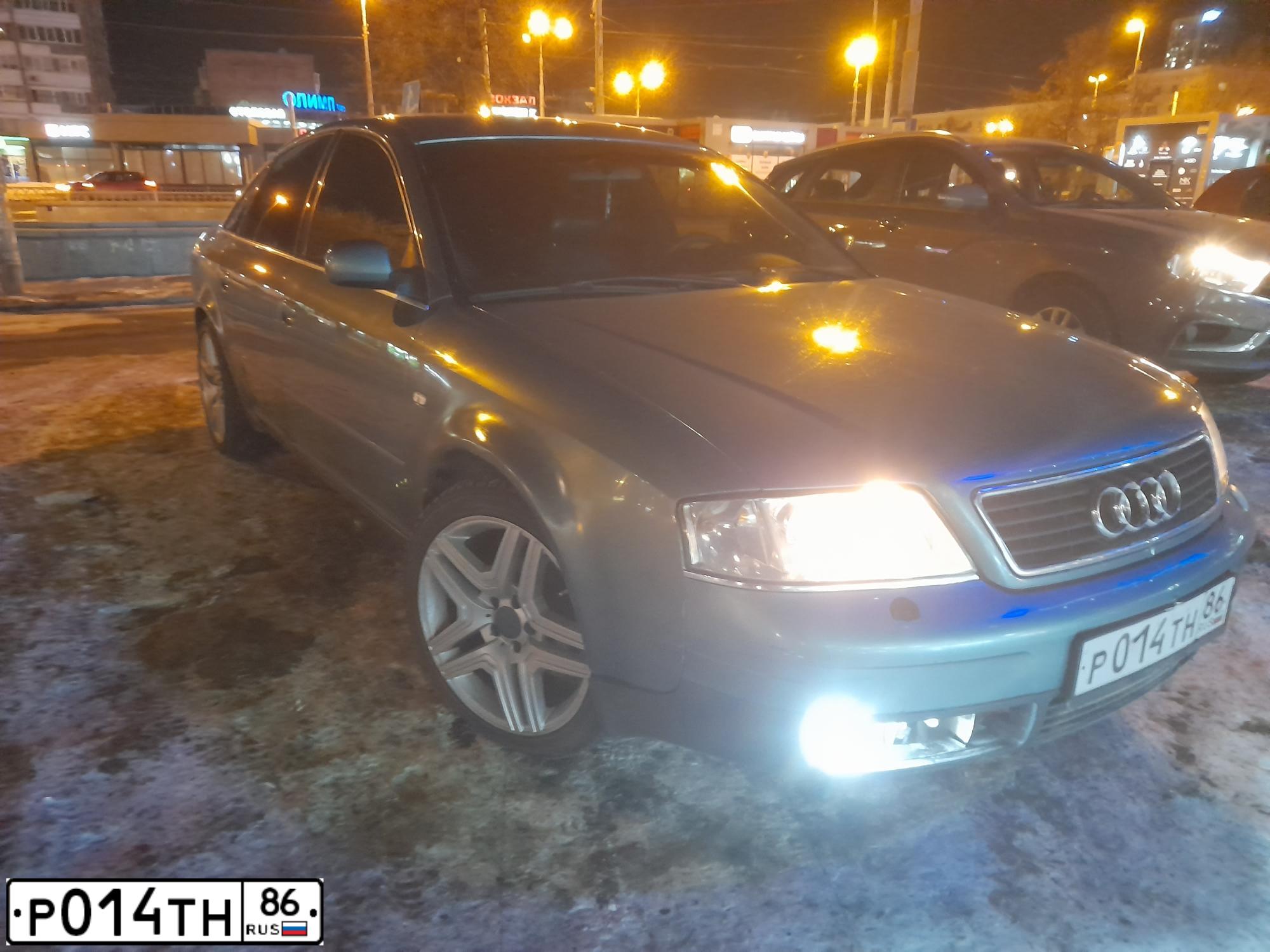 Фото автомобиля AUDI A6, 1999 — госномер Р129ЕЕ60. Цвет: ЧЕРНЫЙ