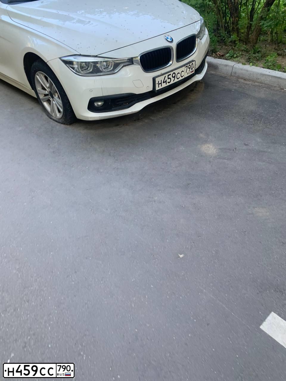 Фото автомобиля BMW SERIE 3, 2015 — госномер Н459СС790. Цвет: Белый