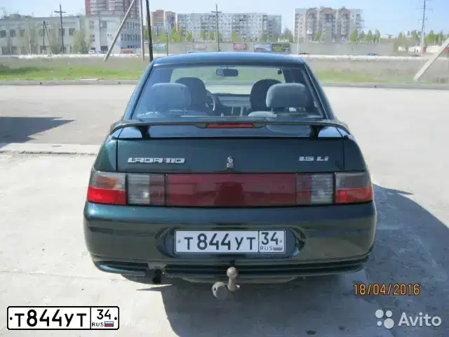 Фото автомобиля LADA 2110, 2003 — госномер Т844УТ34. Цвет: ЗЕЛЕНЫЙ