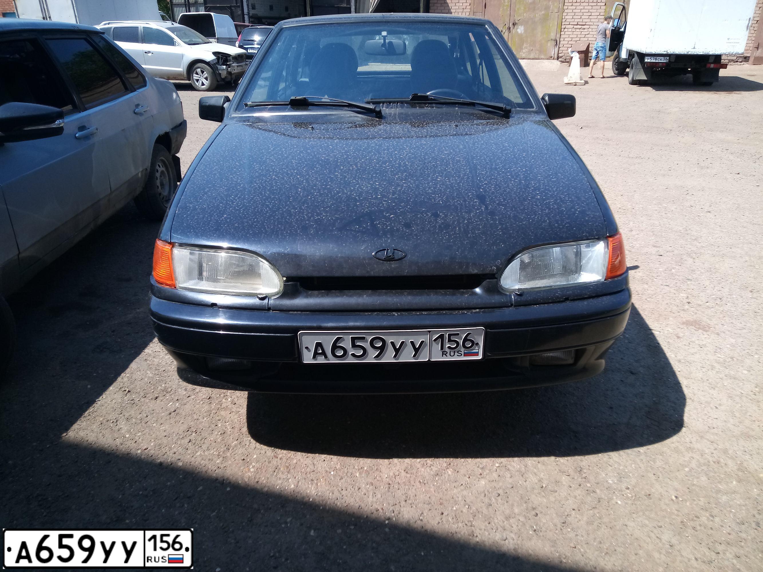 Фото автомобиля LADA 2114 SAMARA, 2010 — госномер А659УУ156. Цвет: Сине-Черный