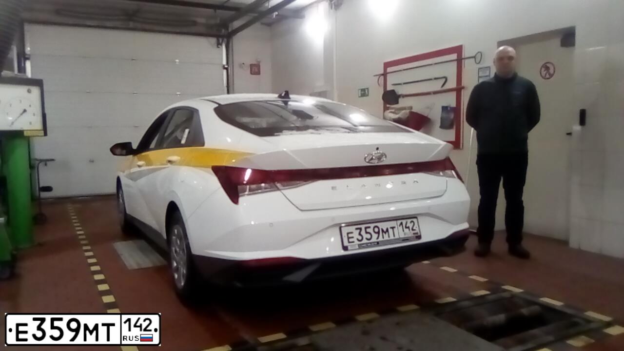 Фото автомобиля HYUNDAI ELANTRA, 2022 — госномер Е359МТ142