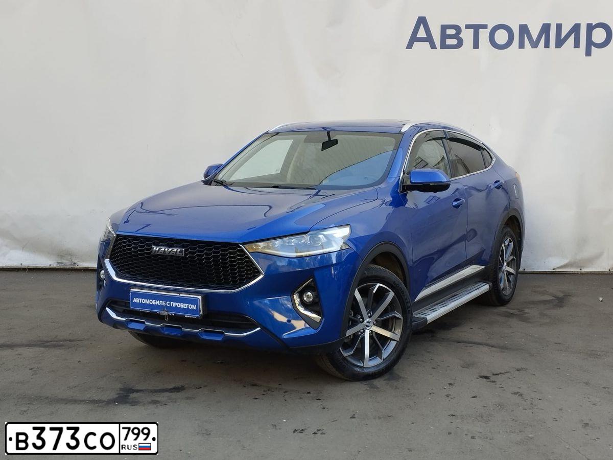 Фото автомобиля HAVAL F7X, 2020 — госномер В373СО799. Цвет: синий