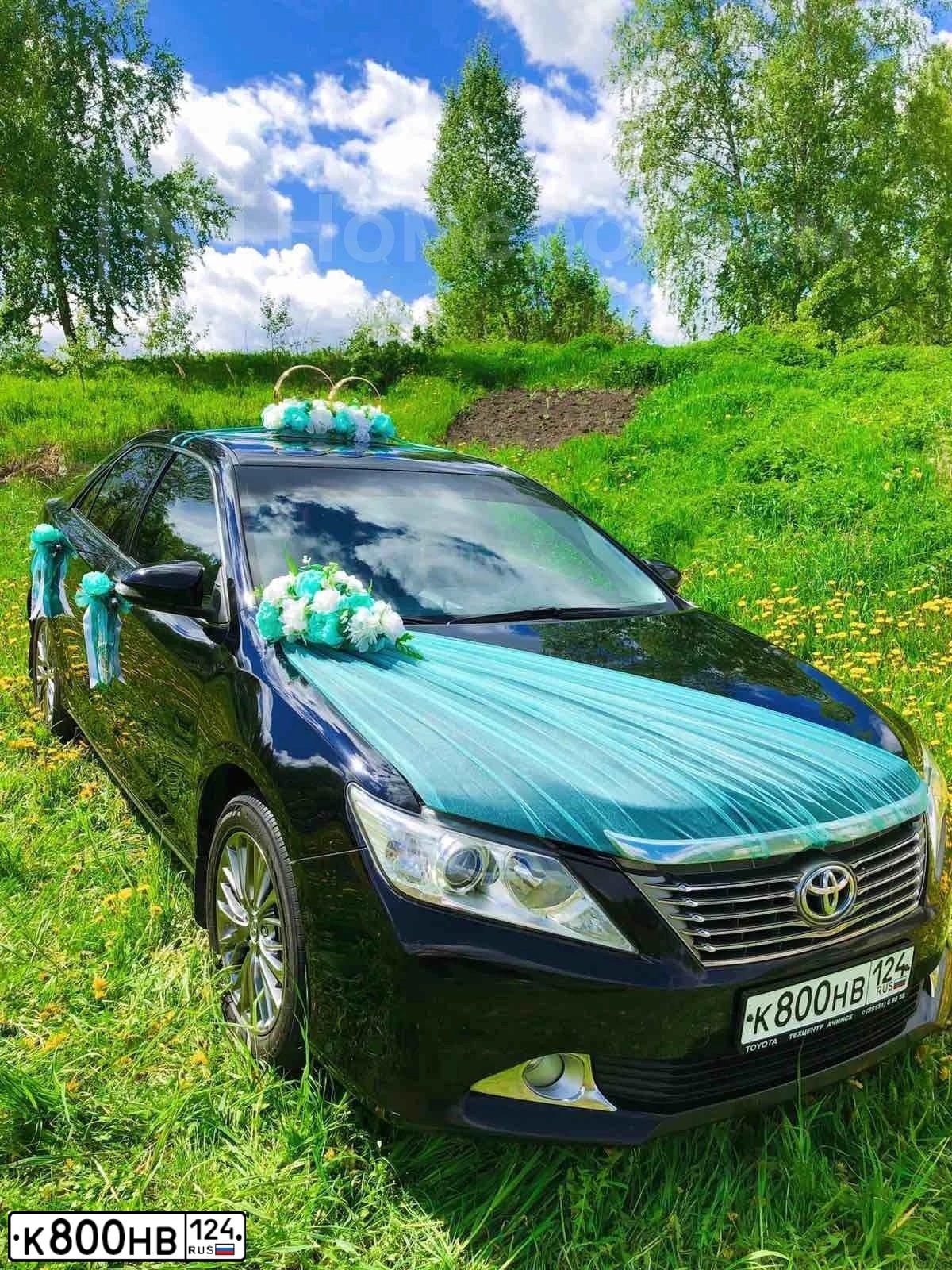 Фото автомобиля TOYOTA CAMRY, 2012 — госномер С496РУ124. Цвет: ЧЕРНЫЙ МЕТАЛЛИК