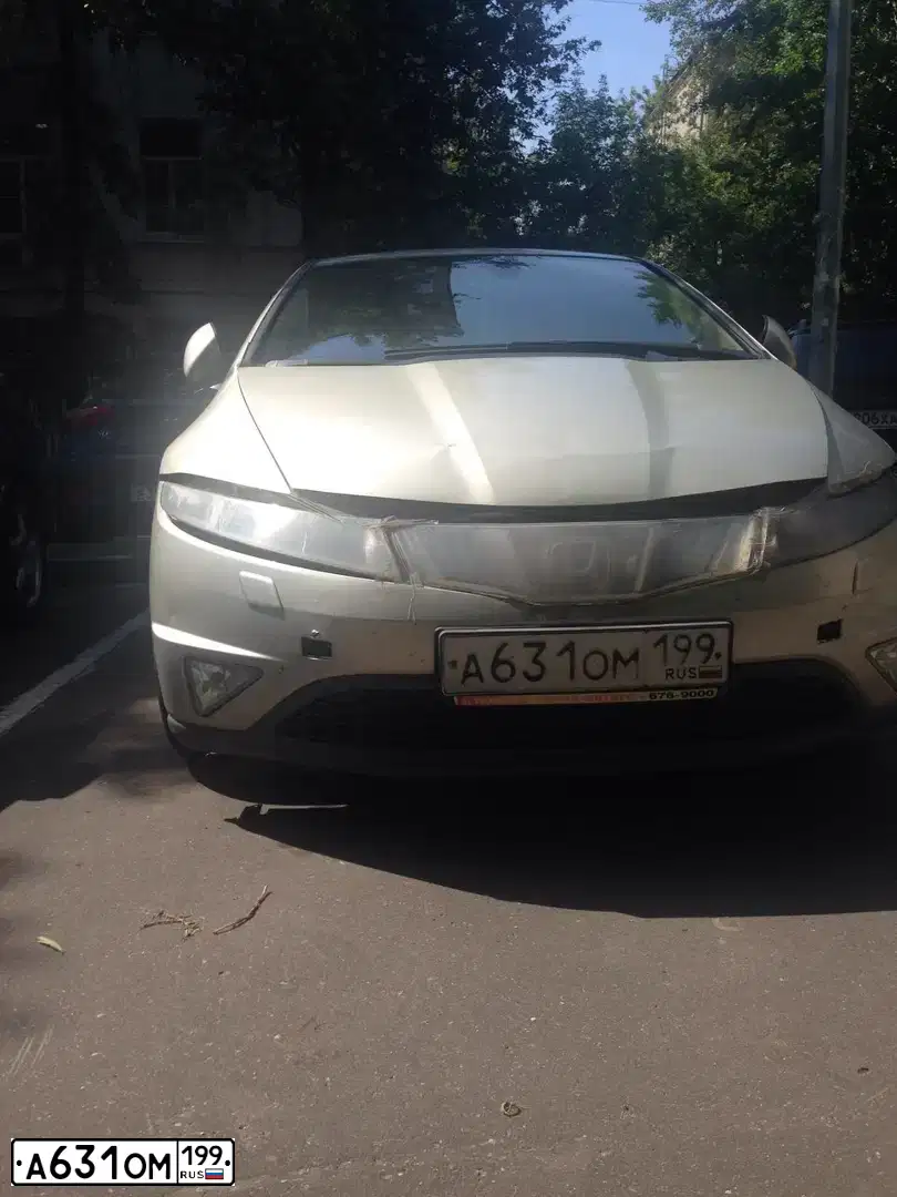 Фото автомобиля HONDA CIVIC, 2008 — госномер А631ОМ199. Цвет: СВЕТЛО-БЕЖЕВЫЙ