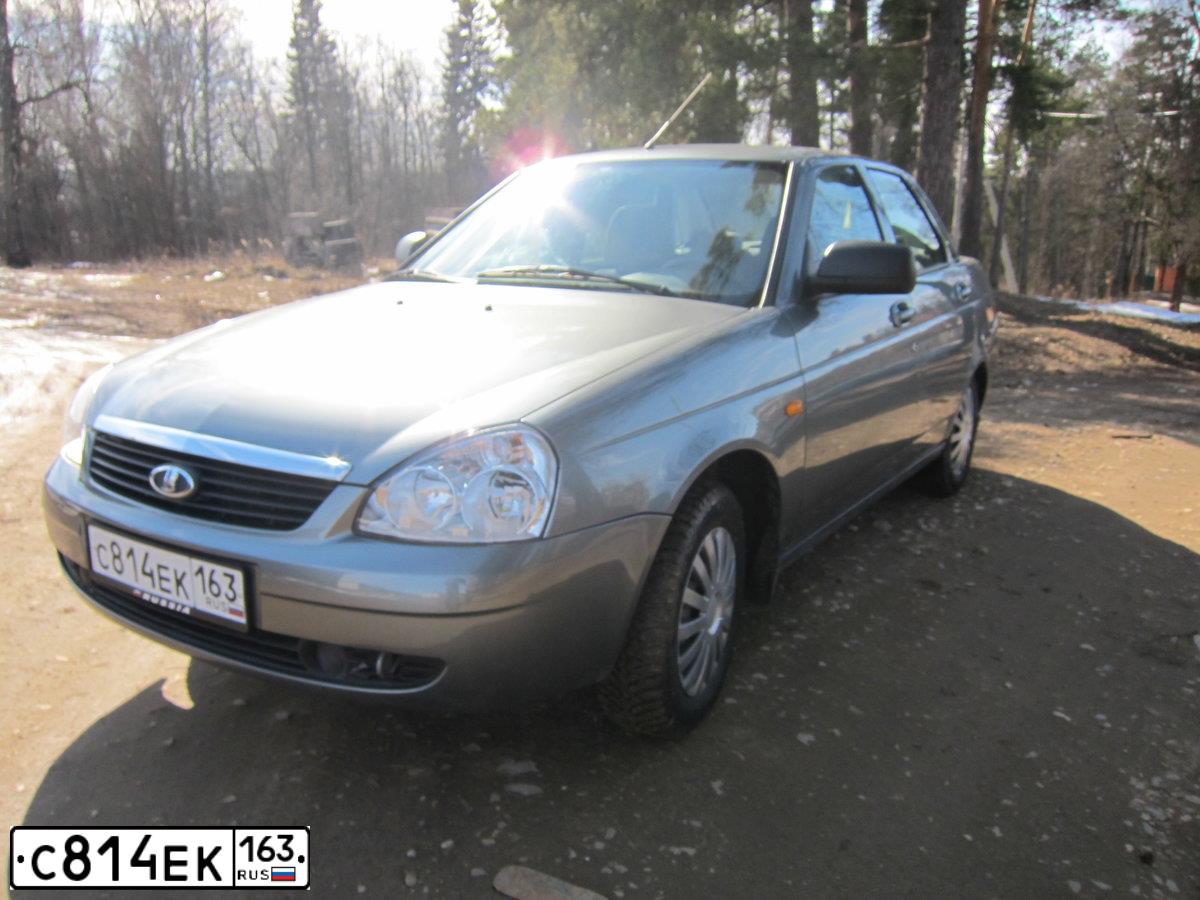 Фото автомобиля LADA PRIORA, 2012 — госномер К022ОО95. Цвет: СЕРО-ЗЕЛЕНЫЙ