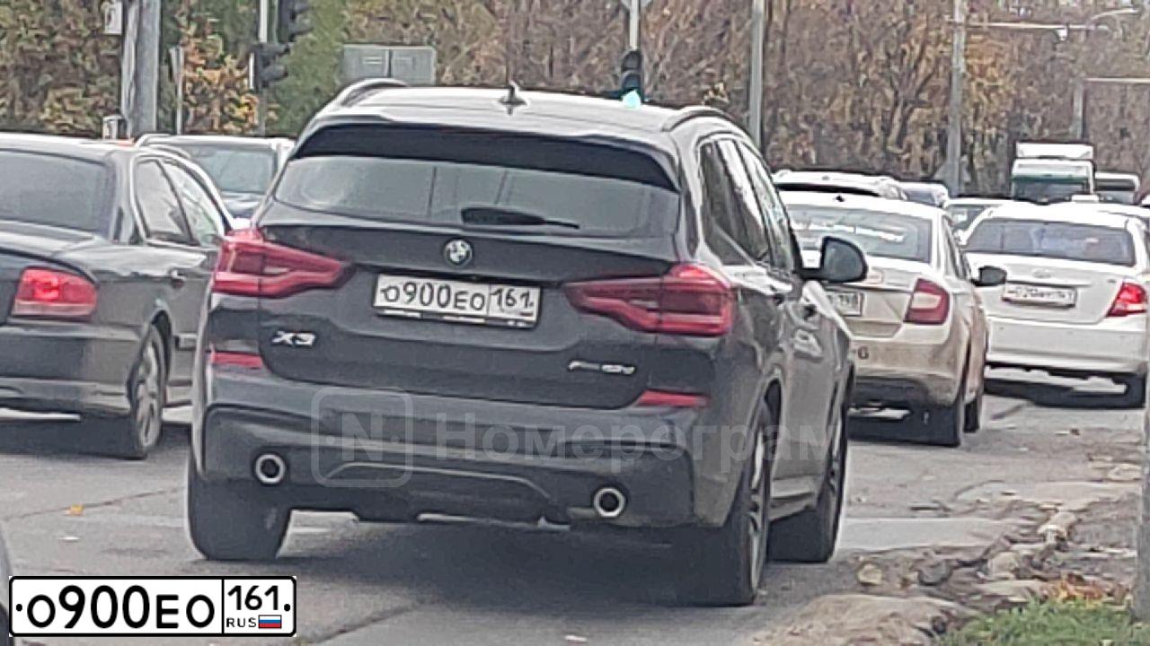 Фото автомобиля BMW X3, 2019 — госномер О729МХ126. Цвет: ЧЕРНЫЙ