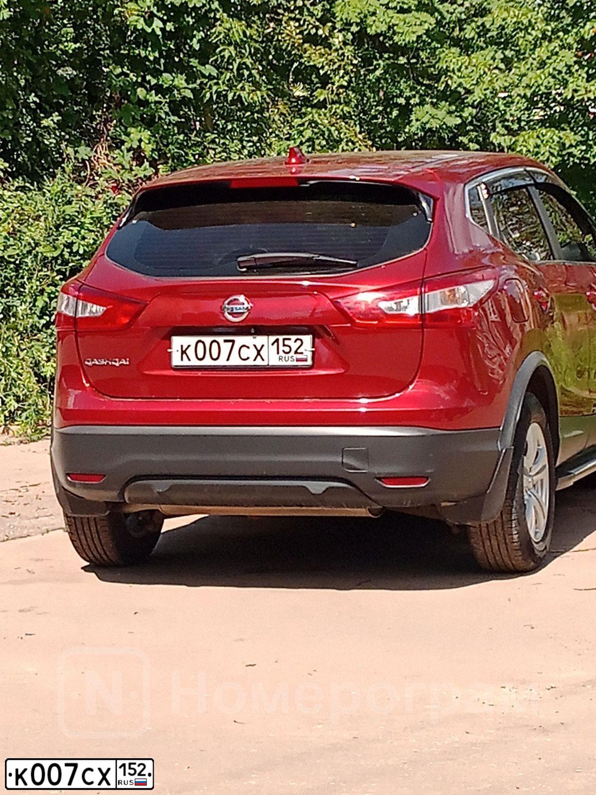Фото автомобиля RENAULT LOGAN, 2009 — госномер К007СХ152. Цвет: ТЕМНО-СЕРЫЙ