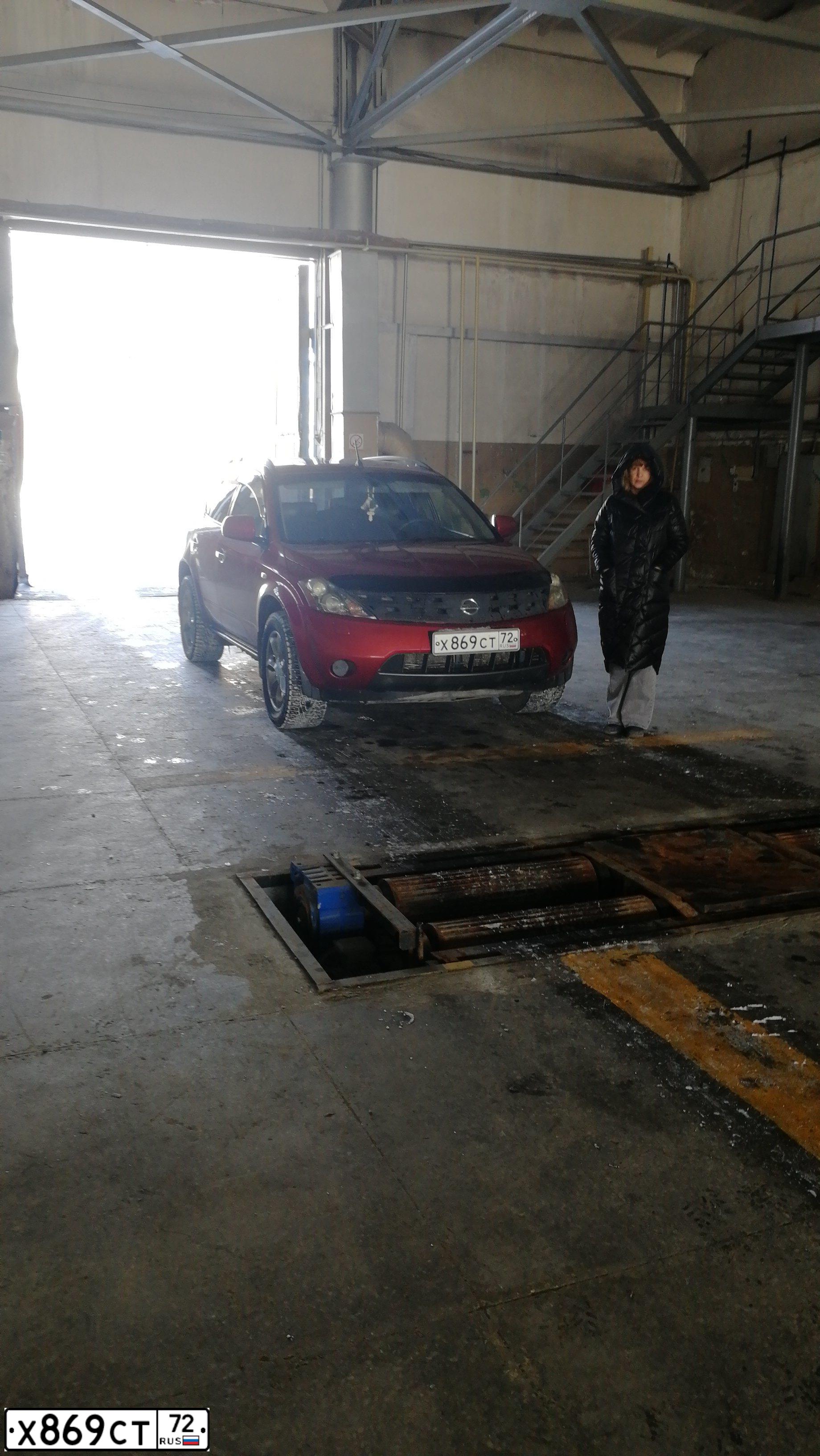 Фото автомобиля NISSAN MURANO, 2006 — госномер Х869СТ72. Цвет: Оранжевый