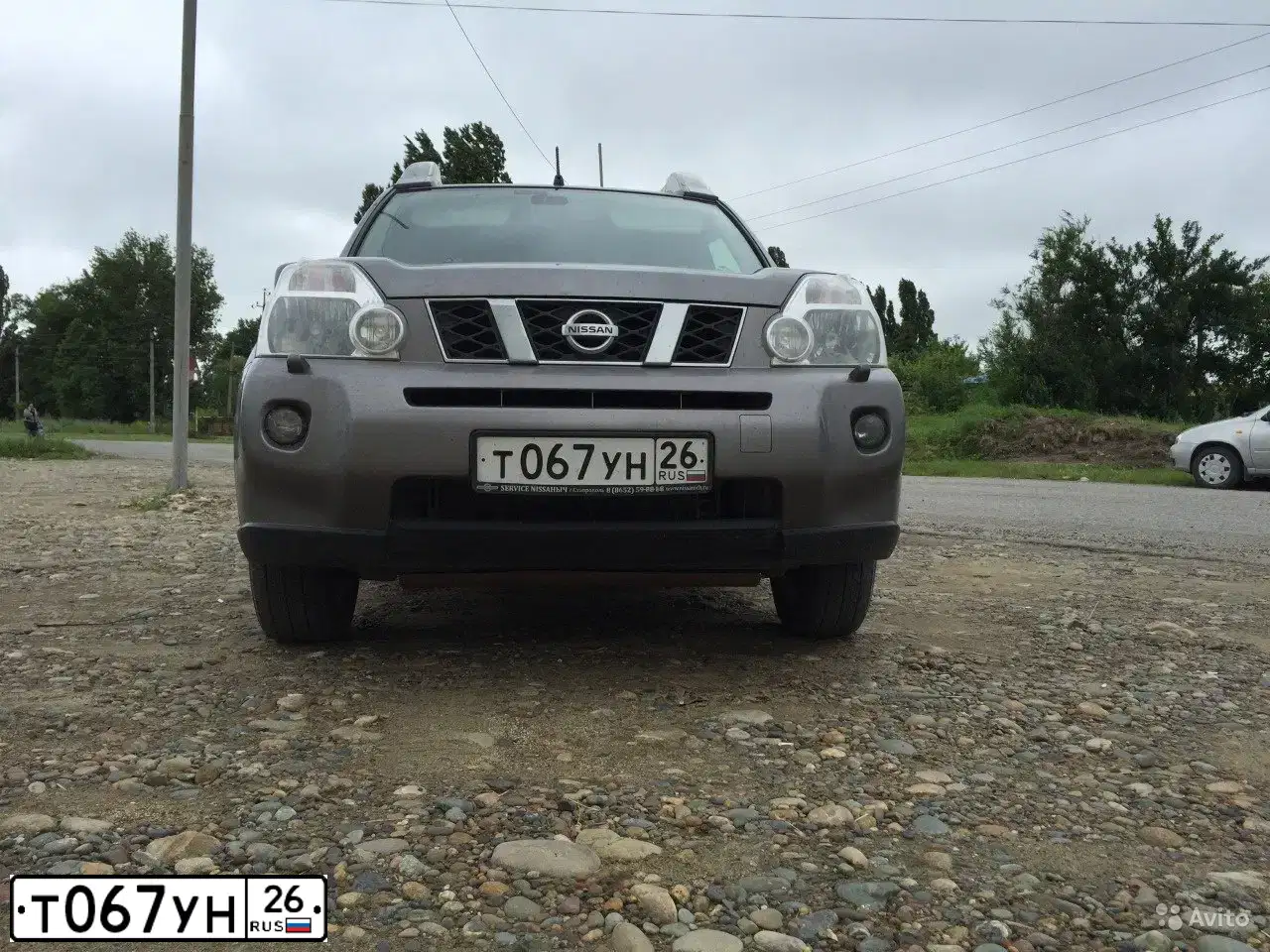 Фото автомобиля NISSAN X-TRAIL, 2008 — госномер Х200ХМ23. Цвет: Серый