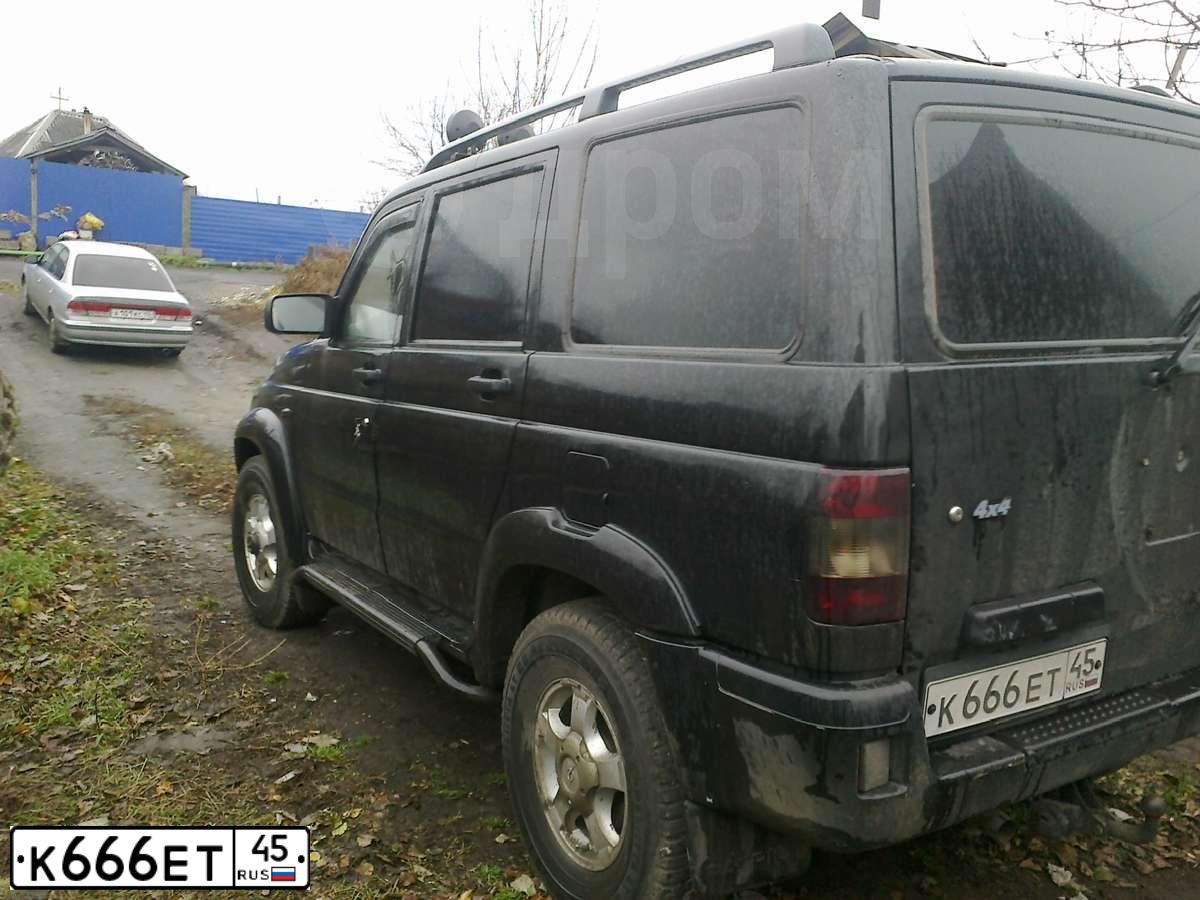 Фото автомобиля UAZ 3163 PATRIOT, 2006 — госномер К666ЕТ45. Цвет: ЧЕРНЫЙ