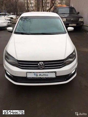 Фото автомобиля VOLKSWAGEN POLO, 2017 — госномер С857ВС198. Цвет: Белый