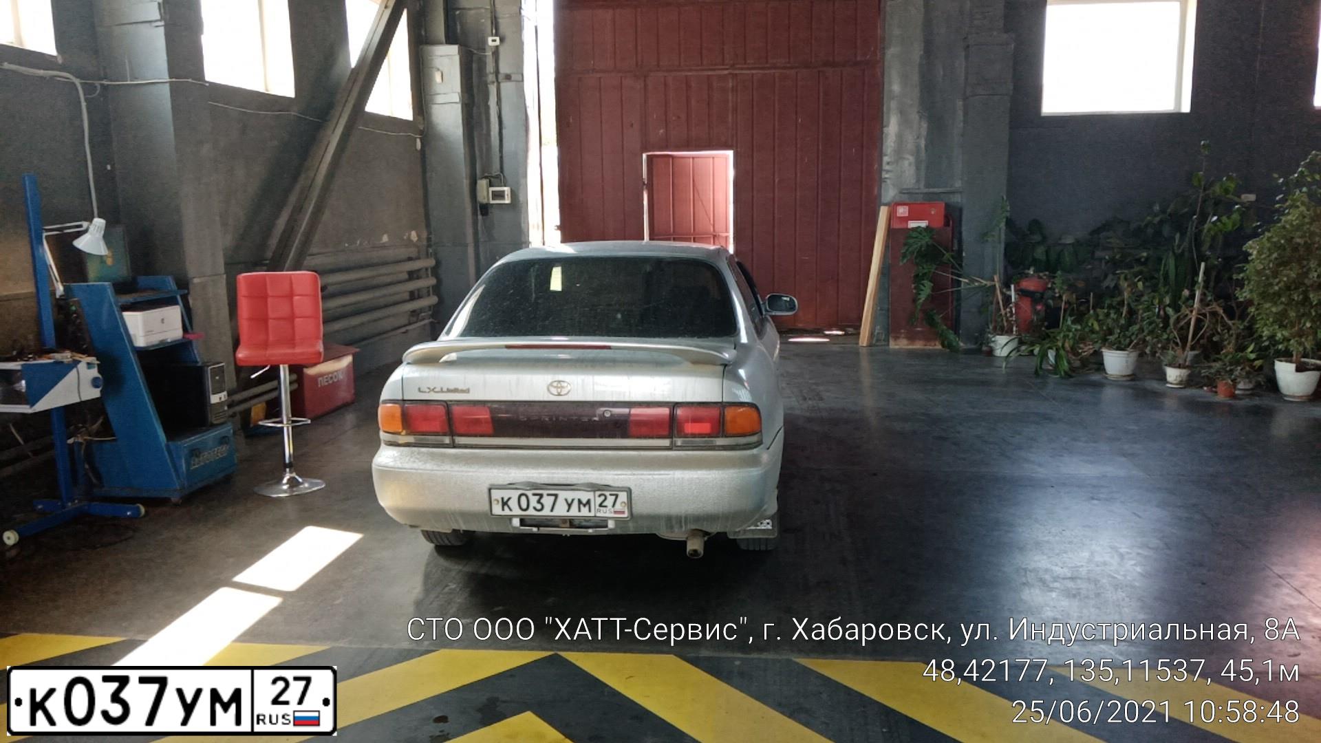 Фото автомобиля TOYOTA SPRINTER, 1994 — госномер К037УМ27