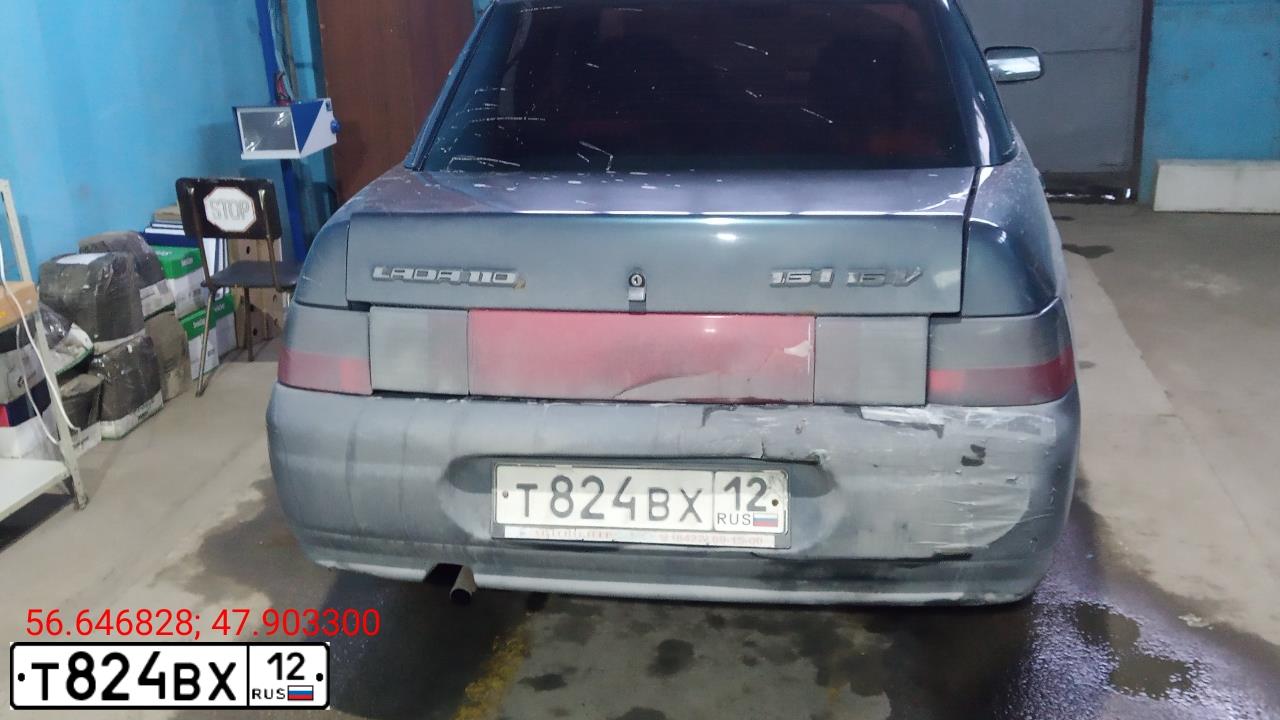 Фото автомобиля LADA 2110, 2006 — госномер Х404ТТ43. Цвет: Темно-зеленый
