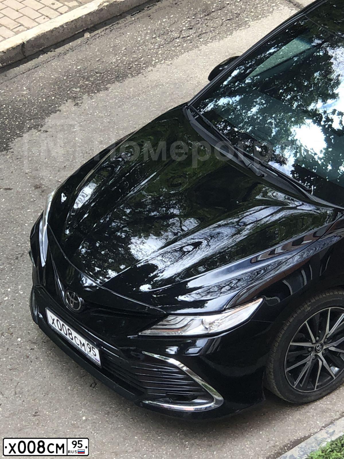 Фото автомобиля TOYOTA CAMRY, 2020 — госномер М096ТА95. Цвет: ЧЕРНЫЙ