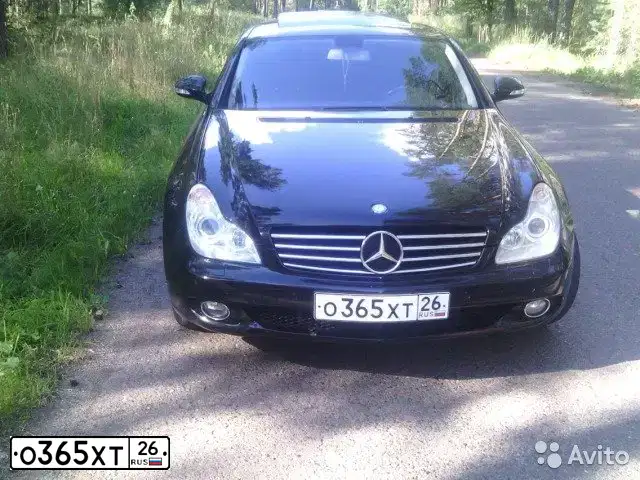 Фото автомобиля MERCEDES CLS-KLASSE, 2007 — госномер У966КО05. Цвет: ЧЕРНЫЙ