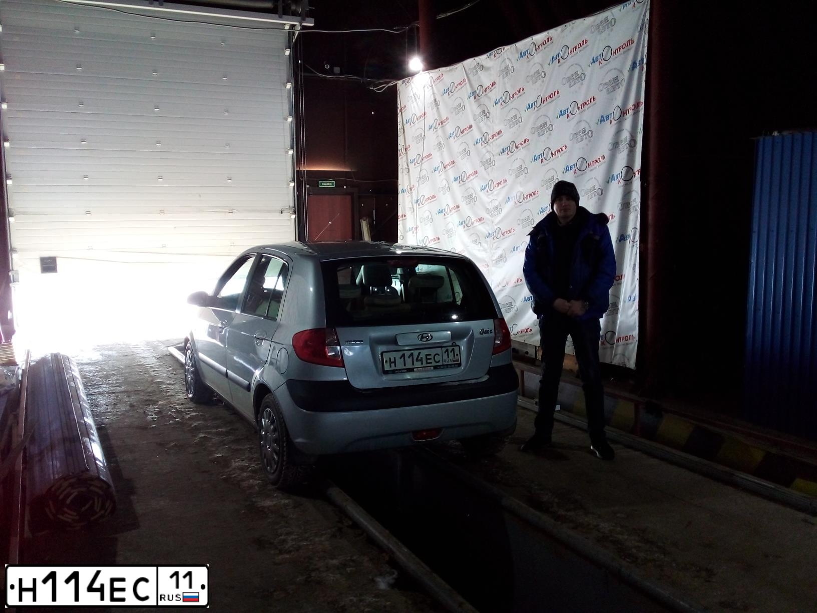 Фото автомобиля HYUNDAI GETZ, 2007 — госномер Н114ЕС11. Цвет: СЕРЕБРИСТЫЙ