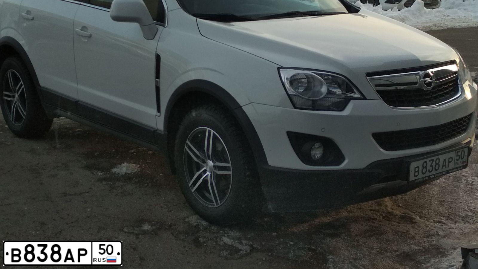 Фото автомобиля OPEL ANTARA, 2012 — госномер Р063ВМ40. Цвет: Белый