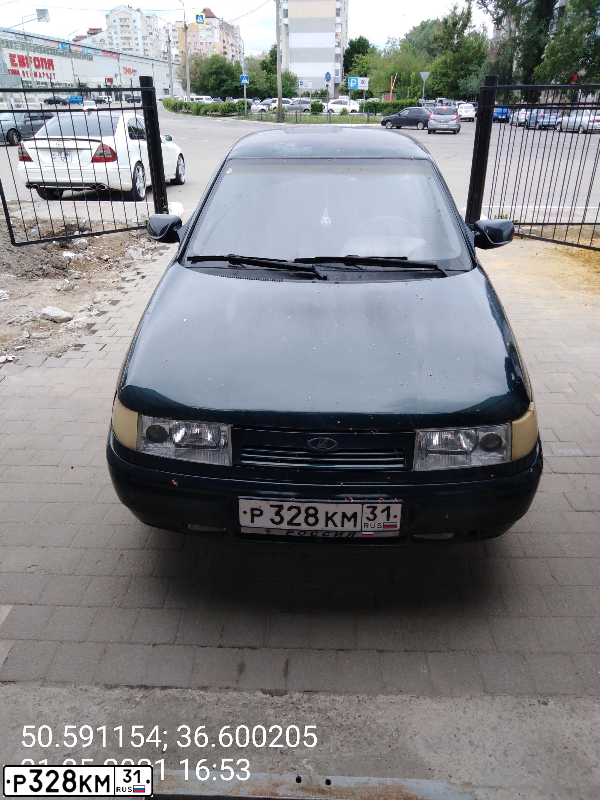 Фото автомобиля LADA 2112, 2004 — госномер Х783АУ181. Цвет: Темно-зеленый