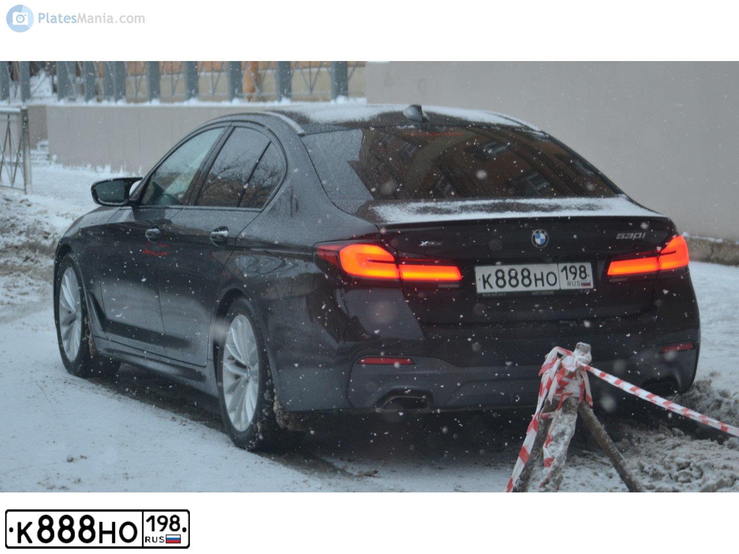 Фото автомобиля BMW SERIE 5, 2020 — госномер А999ЕХ777. Цвет: ЧЕРНЫЙ