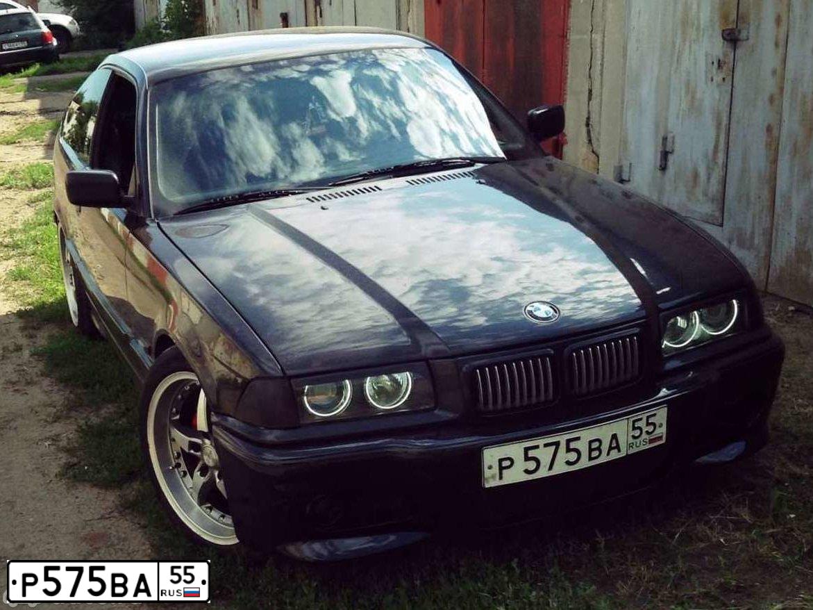 Фото автомобиля BMW SERIE 3, 1986 — госномер Р575ВА55. Цвет: ЧЕРНЫЙ