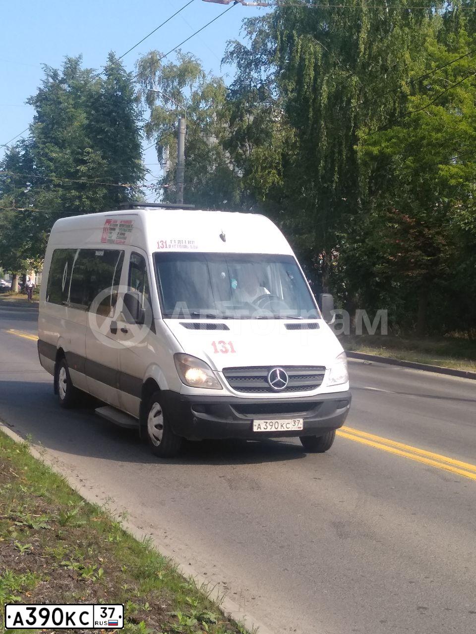 Фото автомобиля MERCEDES SPRINTER, 2013 — госномер В673ОС37. Цвет: Белый