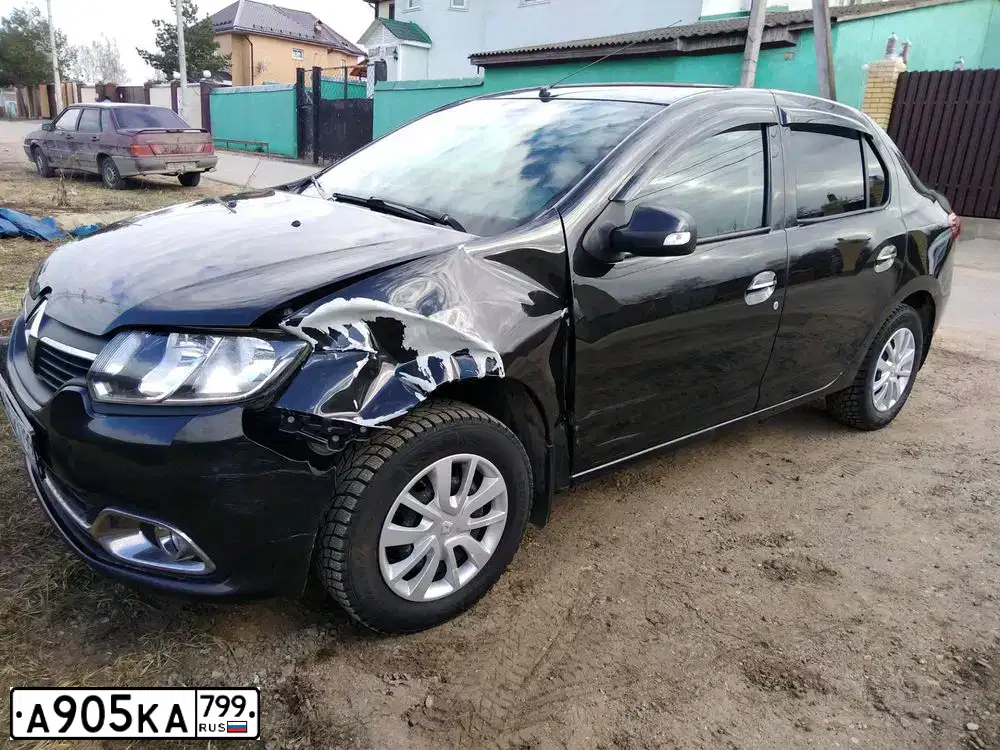 Фото автомобиля RENAULT LOGAN, 2015 — госномер М628ЕС134. Цвет: ЧЕРНЫЙ