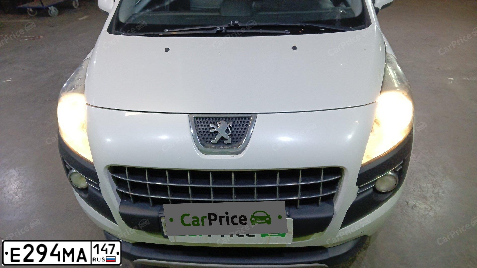 Фото автомобиля PEUGEOT 3008, 2012 — госномер Е294МА147. Цвет: БЕЛЫЙ