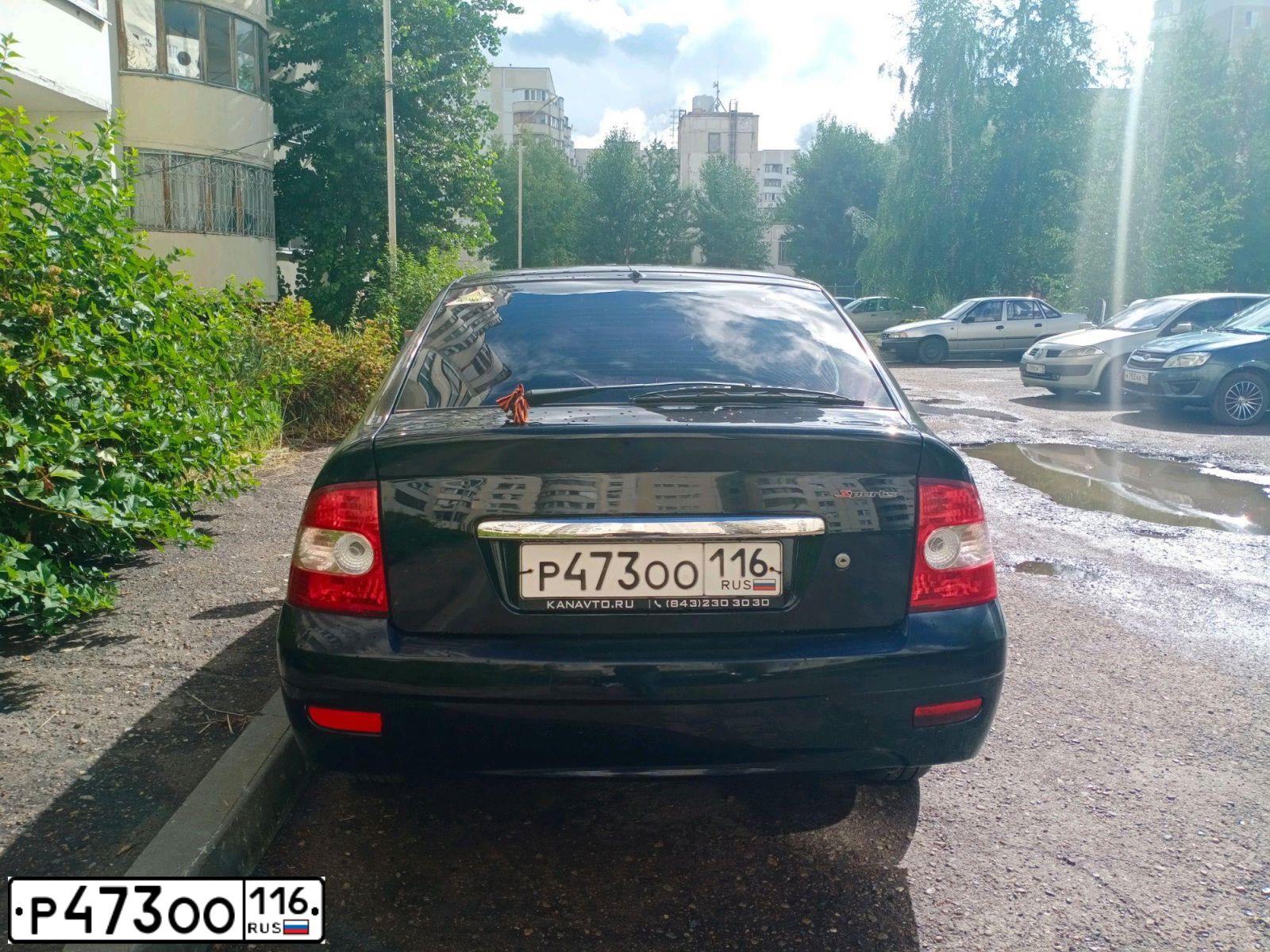 Фото автомобиля LADA 2172 PRIORA, 2012 — госномер В458СВ186. Цвет: Сине-Черный