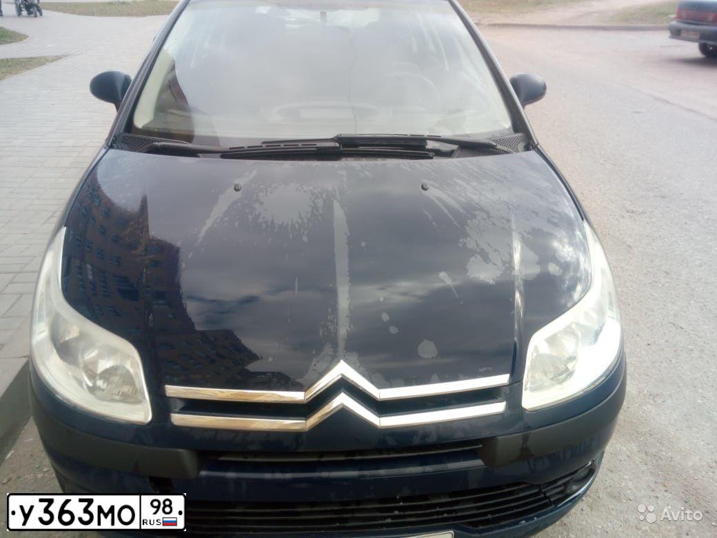 Фото автомобиля CITROEN C4, 2006 — госномер У636МО98. Цвет: СИНИЙ