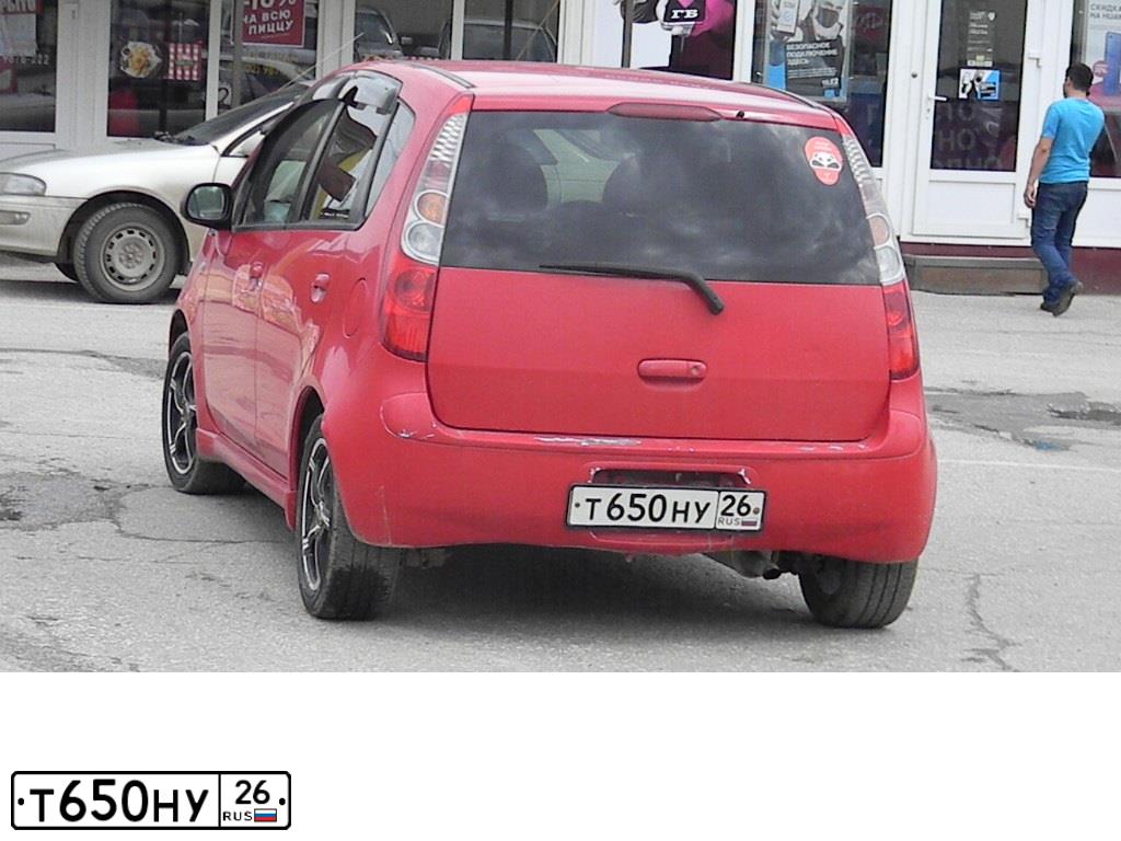 Фото автомобиля MITSUBISHI COLT, 2003 — госномер Т650НУ26