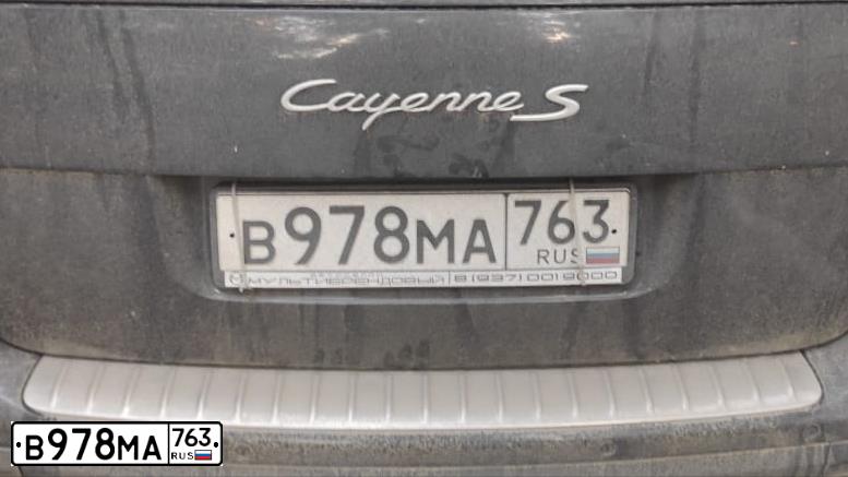 Фото автомобиля PORSCHE CAYENNE, 2006 — госномер К518ЕЕ763. Цвет: ЧЕРНЫЙ