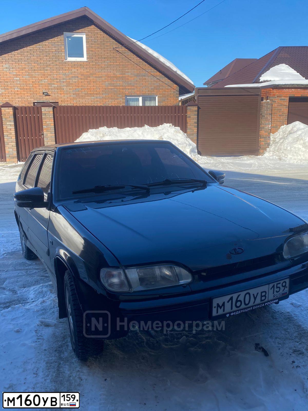 Фото автомобиля LADA 2114 SAMARA, 2009 — госномер М160УВ159. Цвет: ГРАФИТОВЫЙ МЕТАЛЛИК