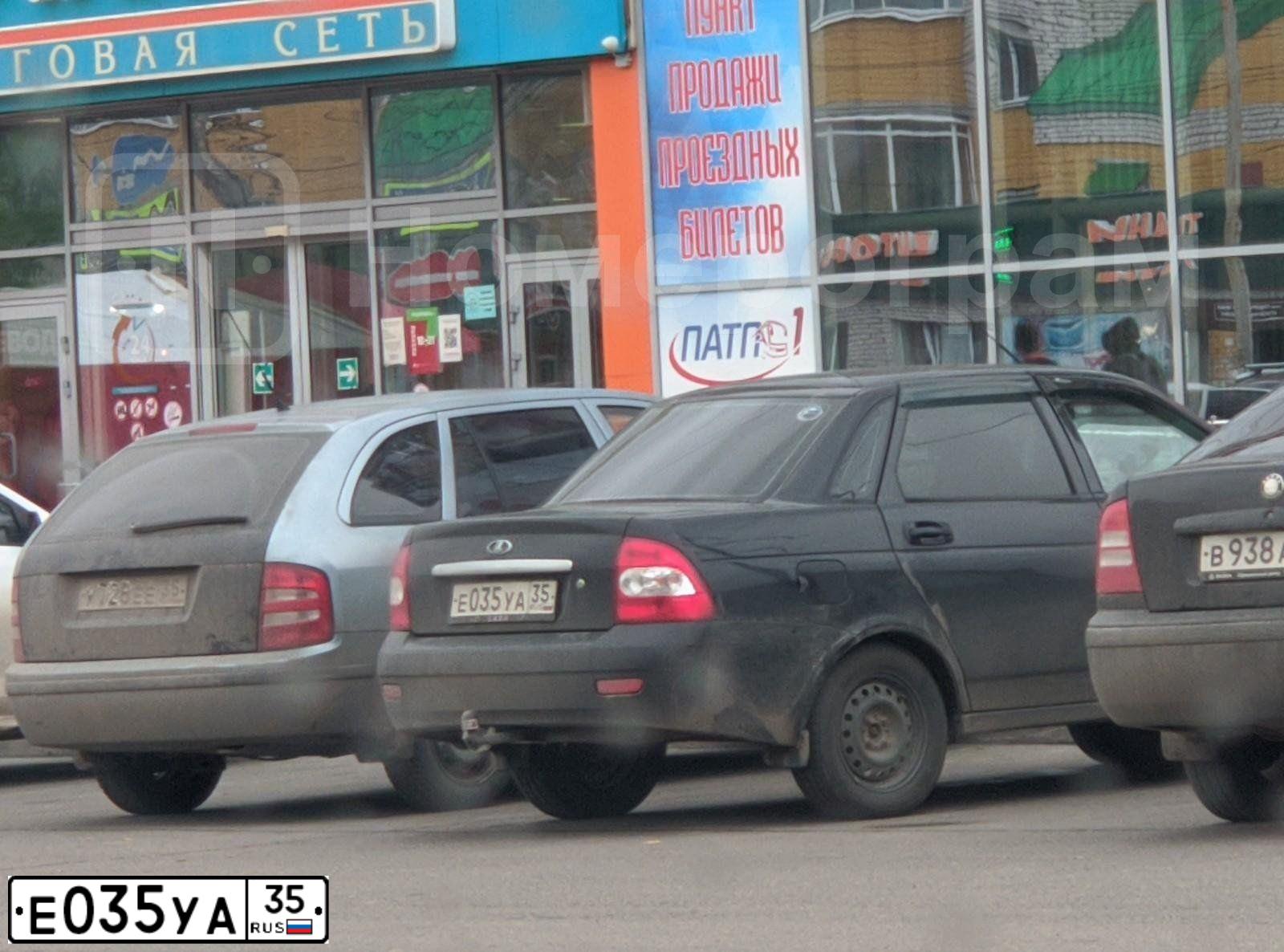 Фото автомобиля LADA PRIORA, 2012 — госномер М166ОТ35