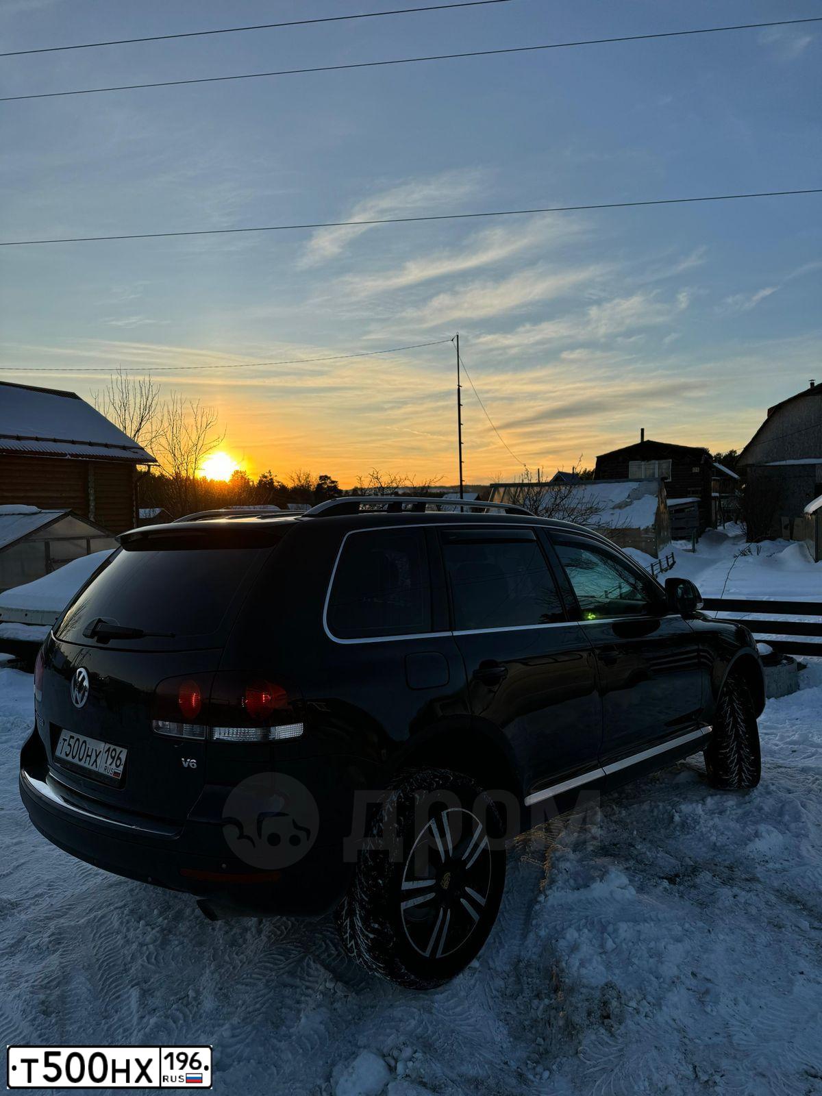 Фото автомобиля VOLKSWAGEN TOUAREG, 2007 — госномер В030СК12. Цвет: ЧЕРНЫЙ