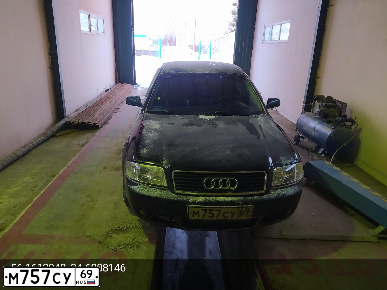 Фото автомобиля AUDI A6, 2003 — госномер М757СУ69. Цвет: ЧЕРНЫЙ