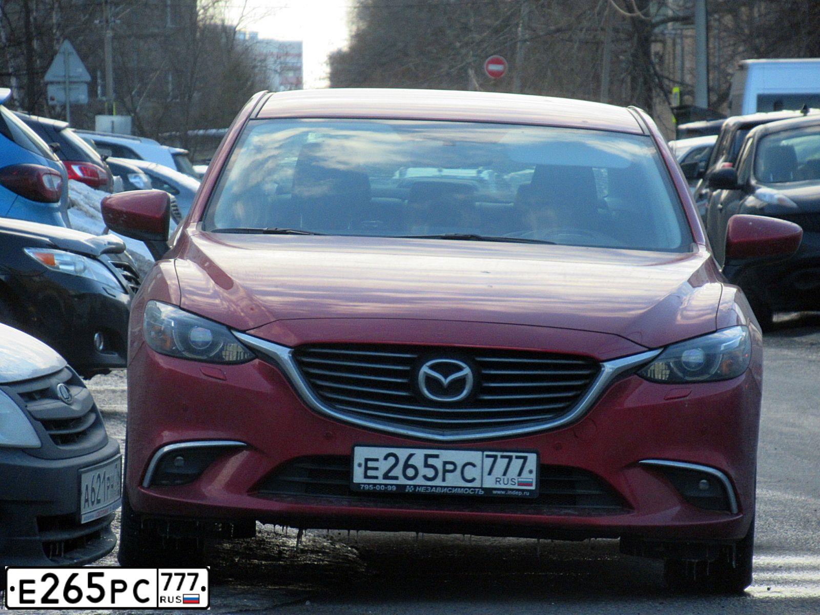 Фото автомобиля MAZDA 6, 2015 — госномер С615АА152. Цвет: Красный