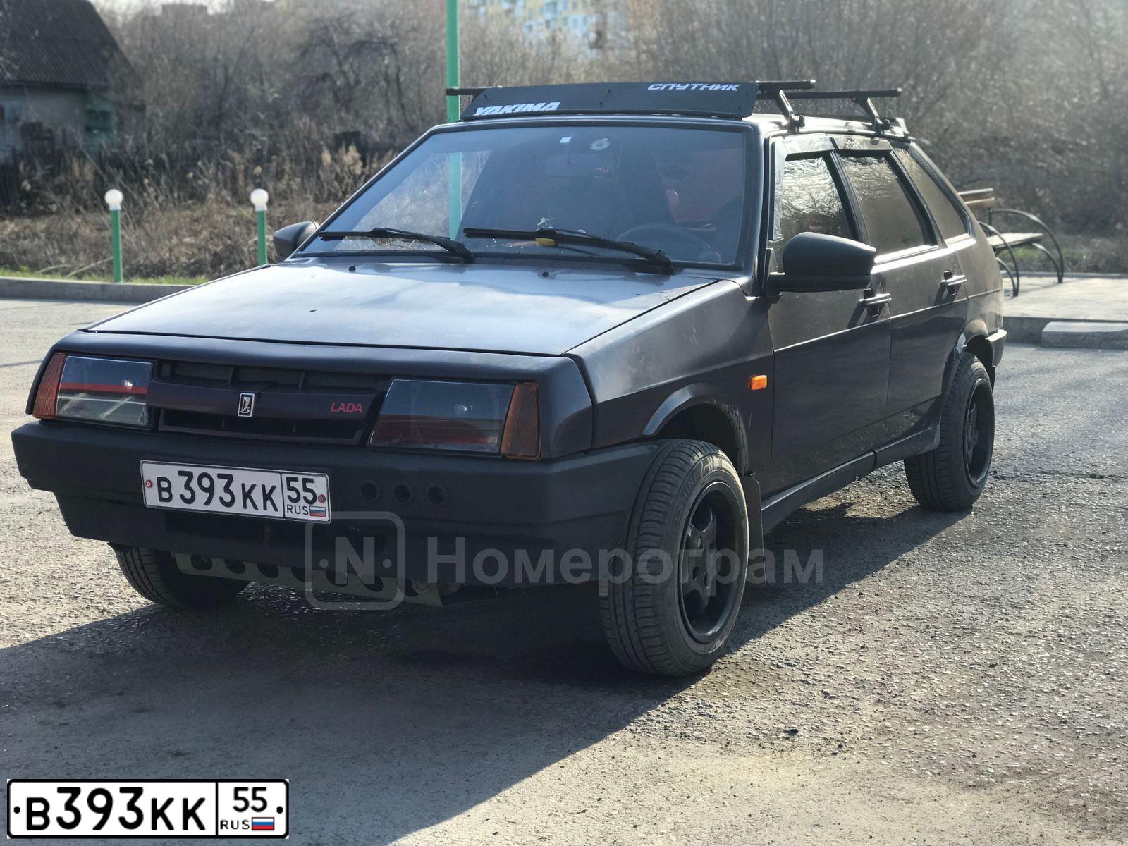 Фото автомобиля LADA 2109 SAMARA, 1998 — госномер В393КК55. Цвет: ТЕМНО ВИШНЕВЫЙ