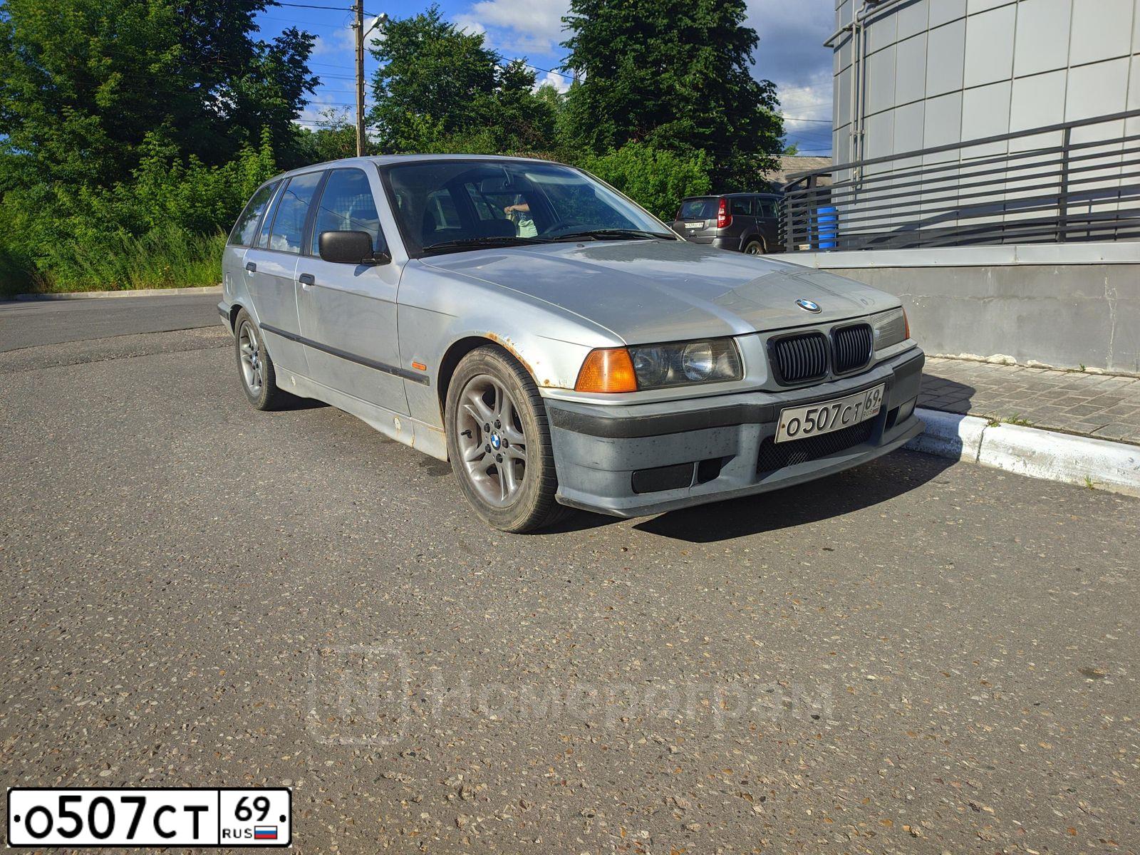 Фото автомобиля BMW SERIE 3, 1997 — госномер О507СТ69. Цвет: СЕРЕБРИСТЫЙ