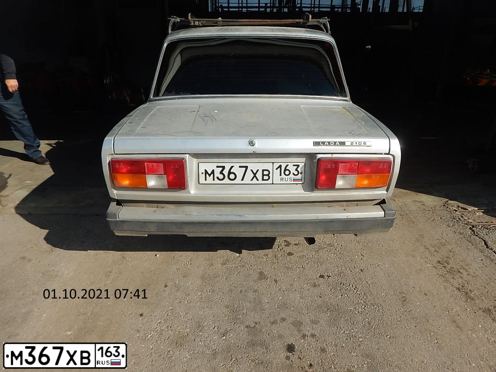 Фото автомобиля LADA 2105, 2010 — госномер М367ХВ163. Цвет: СВЕТЛО-СЕРЕБРИСТЫЙ МЕТ