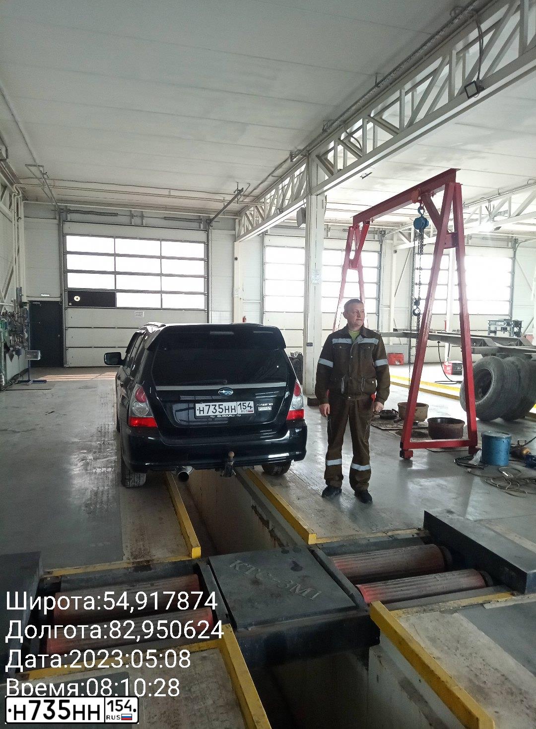 Фото автомобиля DATSUN ON-DO, 2016 — госномер Н735НН154. Цвет: Коричневый