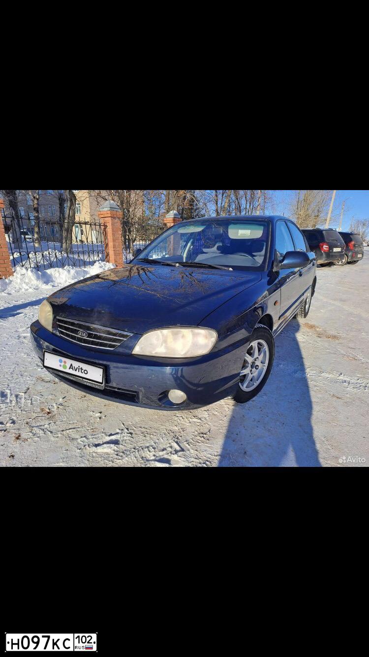 Фото автомобиля KIA SPECTRA, 2007 — госномер К986СТ102. Цвет: Темно-синий