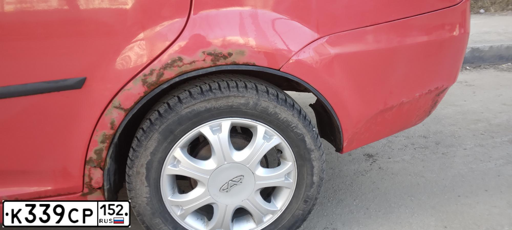 Фото автомобиля CHERY QQ6 /S21/, 2008 — госномер К339СР152. Цвет: Красный