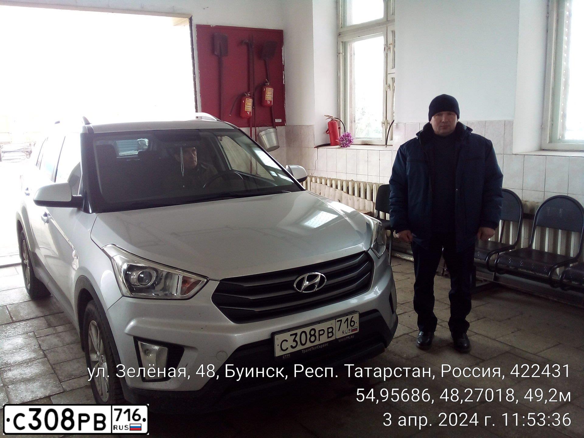 Фото автомобиля HYUNDAI CRETA, 2016 — госномер С716СТ716. Цвет: СЕРЕБРИСТЫЙ