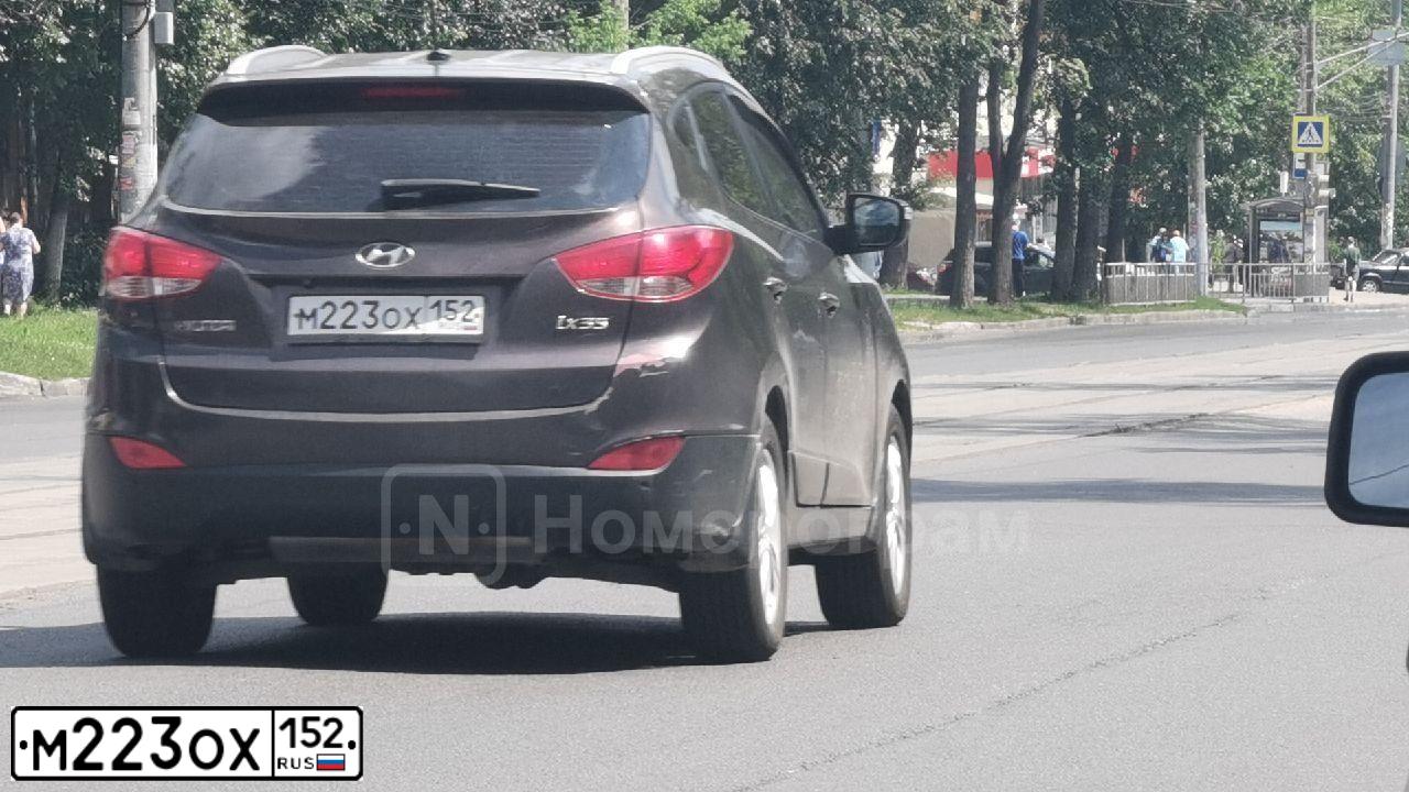 Фото автомобиля HYUNDAI IX35, 2013 — госномер М223ОХ152. Цвет: КОРИЧНЕВЫЙ