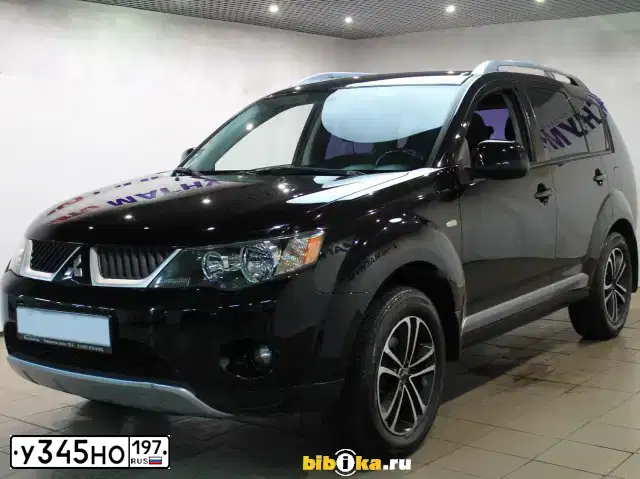 Фото автомобиля MITSUBISHI OUTLANDER, 2008 — госномер В241ОС155. Цвет: ЧЕРНЫЙ