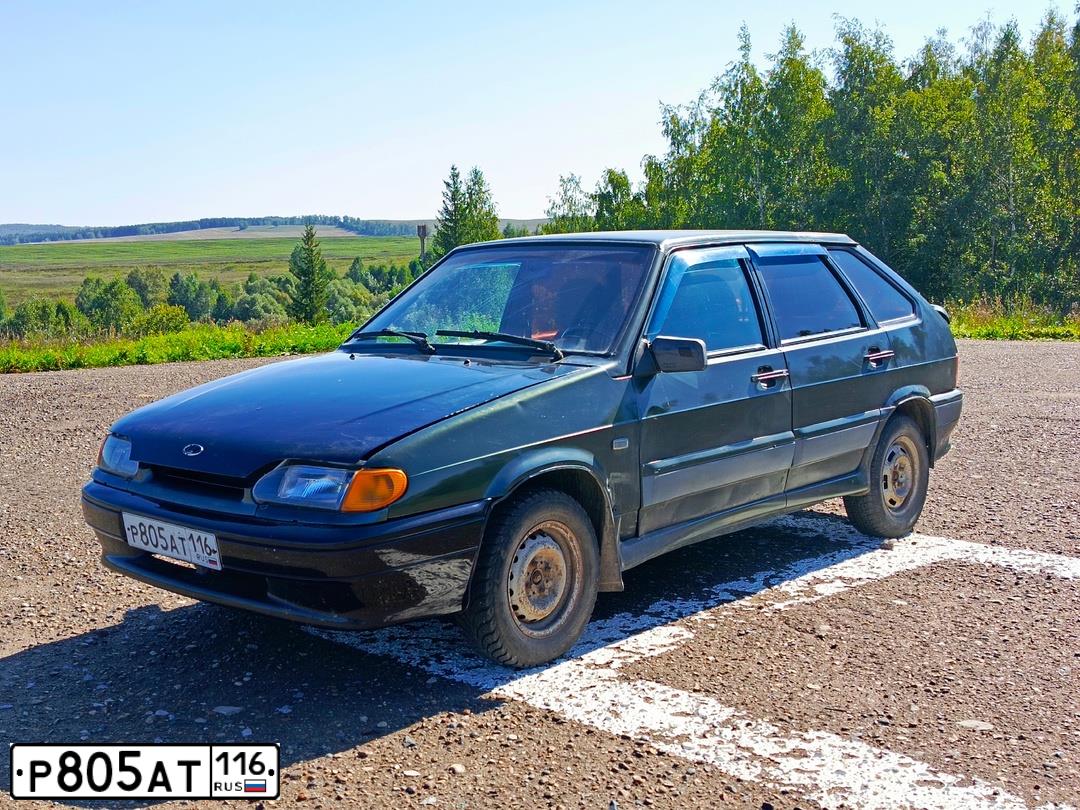 Фото автомобиля LADA 2114, 2006 — госномер О278УЕ716. Цвет: ЗОЛОТИСТЫЙ ТЕМНО-ЗЕЛЕНЫЙ