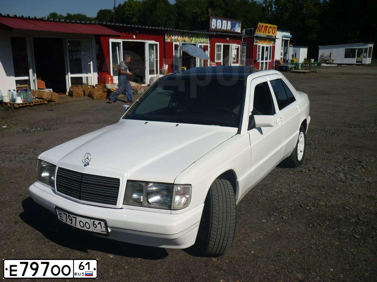Фото автомобиля MERCEDES C-KLASSE, 1991 — госномер Е797ОО61. Цвет: БЕЛЫЙ
