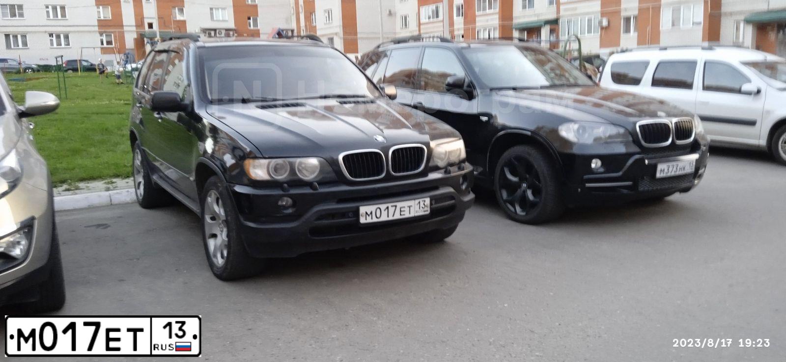 Фото автомобиля BMW X5, 2003 — госномер Н488АВ13. Цвет: ЧЕРНЫЙ